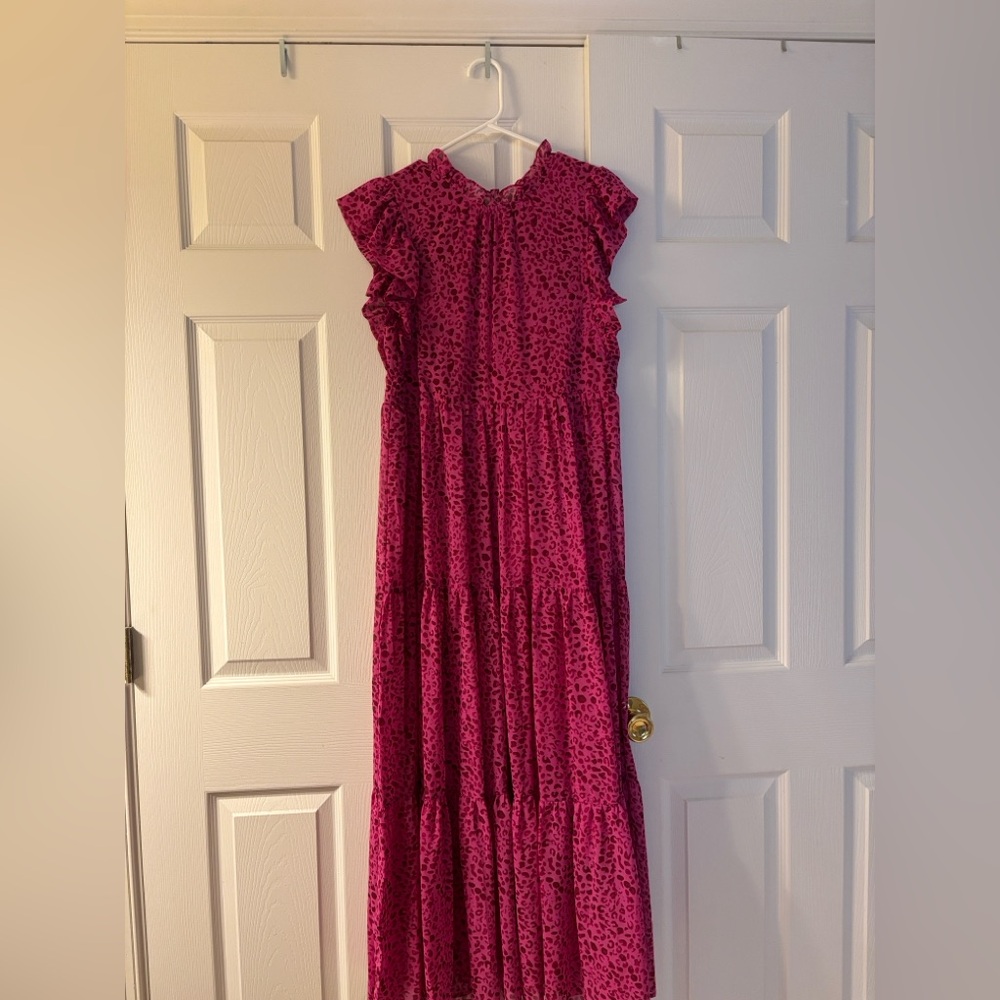 Pinkblush pink leopard maxi